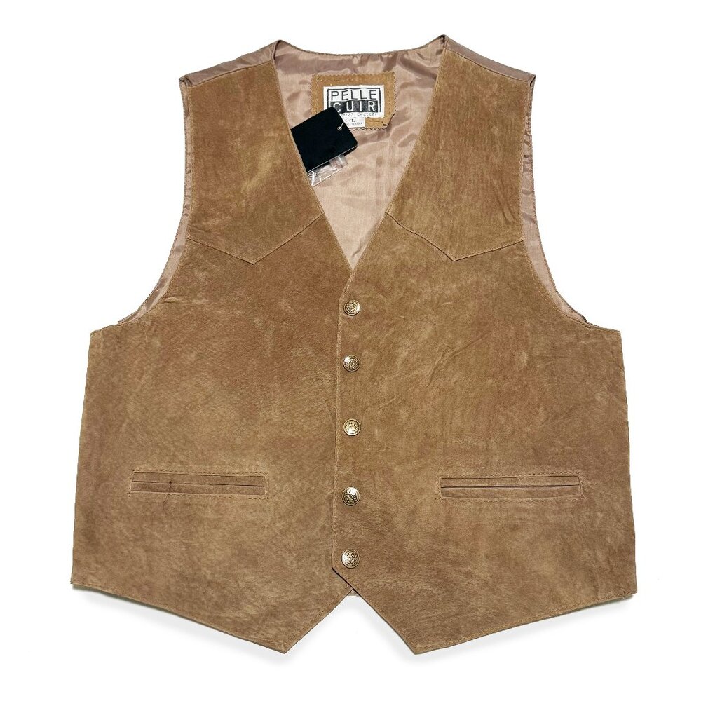 Vintage Pell Cuir, Leather Vest